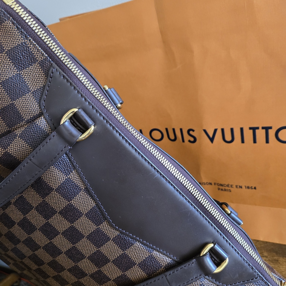Louis Vuitton Brown Damier Ebene Tote with Peanuts Motifs - Picture 5 of 13